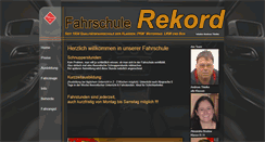 Desktop Screenshot of fahrschule-rekord.de
